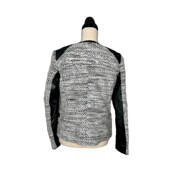 Kut from the Kloth White Black Full Zip Long Sleeve Jacket Women's Size Small S - Picture 3 of 7